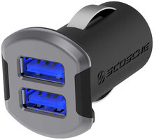 Scosche reVolt dual dvojitá autonabíječka USB 2x 2,4A černo-šedá_1520450215