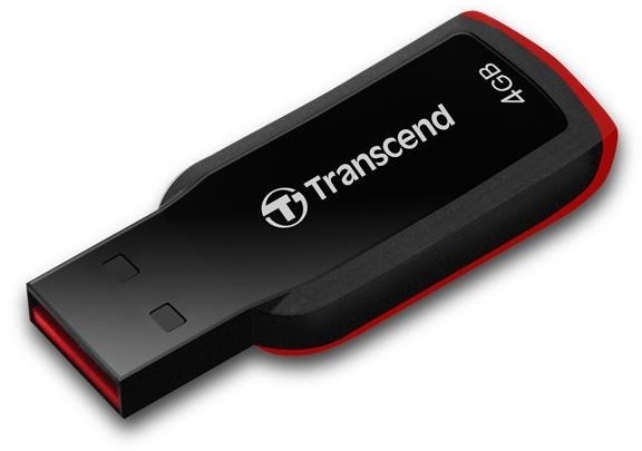 Transcend JetFlash 360 4GB, černo/červená_1180900553