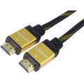 PremiumCord GOLD HDMI High Speed + Ethernet kabel, zlacené konektory, 3m_1246221980