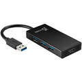 J5CREATE adapter USB3.0 na HDMI/3-port Hub (Windows/Mac) JUH450_125265930