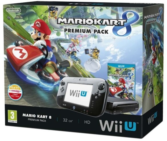 Nintendo Wii U Premium Pack Black + Mario Kart 8_1096386945