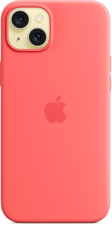 Apple Silikonový kryt s MagSafe pro iPhone 15 Plus, světle melounová_1991212527