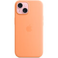 Apple Silikonový kryt s MagSafe pro iPhone 15, sorbetově oranžová_949882470