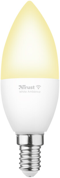 Trust Smart WiFi LED žárovka, E14, svíčka, bílá_1500579754