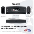 Club-3D DisplayPort™1.4 Active Repeater 4K120Hz HBR3 F/F_798833835