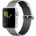 Apple Watch 2 42mm Silver Aluminium Case with Pearl Woven Nylon Band