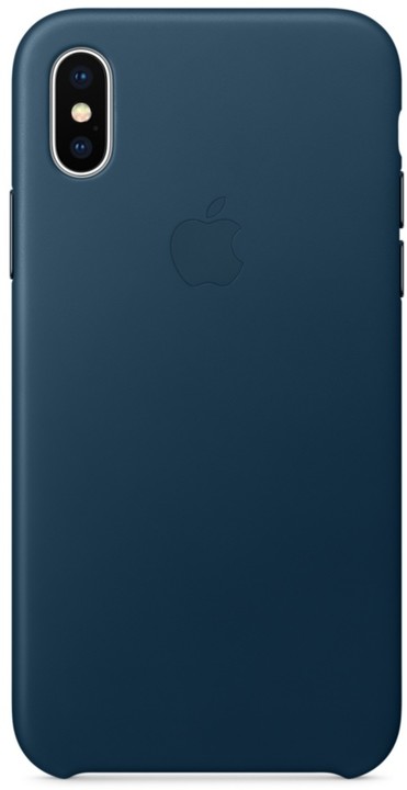 Apple kožený kryt na iPhone X, vesmírně modrá_838745369