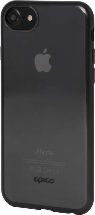 EPICO Pružný plastový kryt pro iPhone 6/7/8/SE/SE 2020 MATT BRIGHT - černý_1407400694