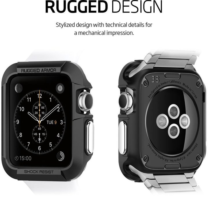 Spigen Rugged Armor - Apple Watch 38mm, černá_224819767
