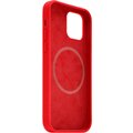 FIXED tvrzený silikonový kryt MagFlow pro iPhone 12/12 Pro, komaptibilní s MagSafe, červená_21334898