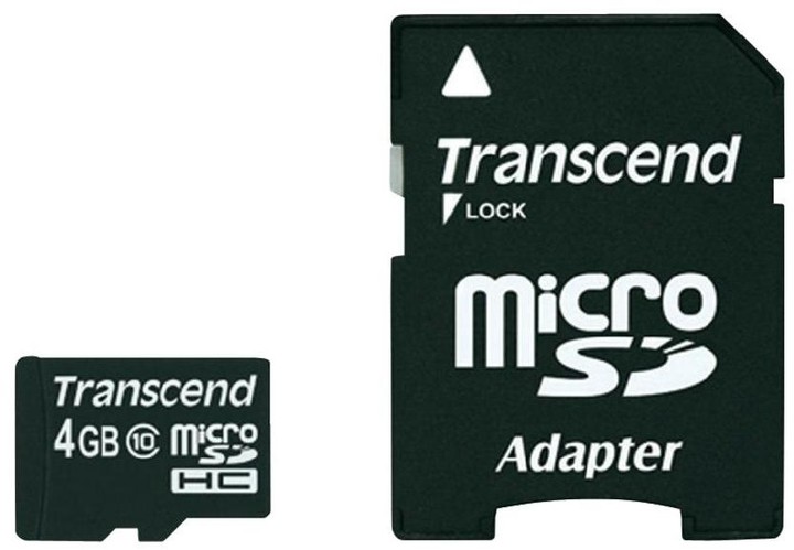 Transcend Micro SDHC 4GB Class 10 + adaptér_344612405