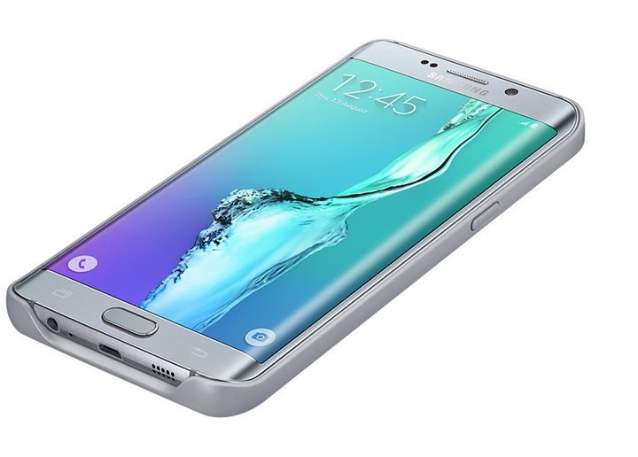 Samsung sada pro bezdrátové nabíjení EP-TG928BSE pro Galaxy S6 Edge+, stříbrná_1239810144
