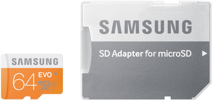 Samsung Micro SDXC EVO 64GB + SD adaptér_601459021