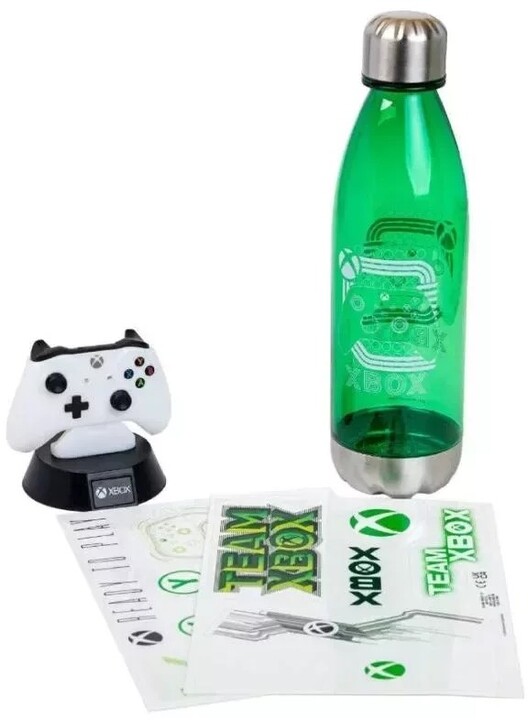 Dárkový set Xbox - Icon Light, lampička, láhev, samolepky_1866253097