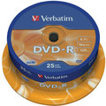 Verbatim DVD-R AZO 16x 4,7GB spindl 25ks Poukaz 200 Kč na nákup na Mall.cz