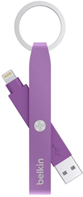 Belkin Keychain USB - Lightning konektor, fialová_1712414956