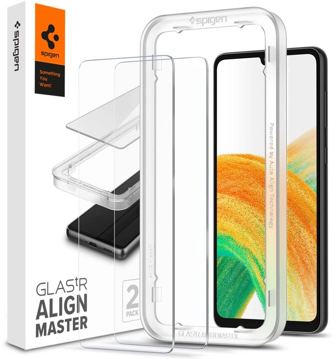 Spigen ochranné sklo AlignMaster Glas.tR pro Samsung Galaxy A33 5G, 2 ks_777284583