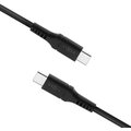 FIXED nabíjecí a datový kabel Liquid silicone USB-C - USB-C,USB 2.0, PD 60W, 2m, černá_1785243402