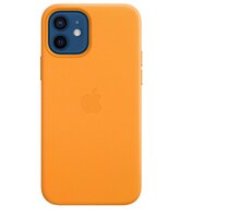 Apple kožený kryt s MagSafe pro iPhone 12/12 Pro, oranžová_653013028
