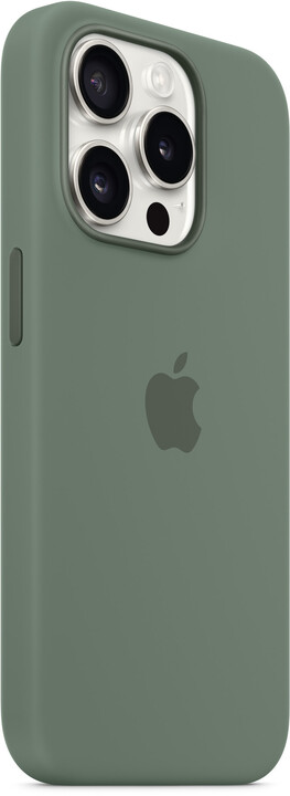 Apple Silikonový kryt s MagSafe pro iPhone 15 Pro, cypřišově zelená_2142118816