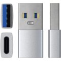 Satechi adaptér USB-A - USB-C, M/F, stříbrná_500366568