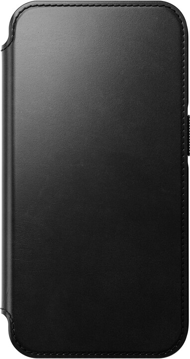 Nomad kožené flipové pouzdro MagSafe Folio pro Apple iPhone 14 Pro, černá_123371555