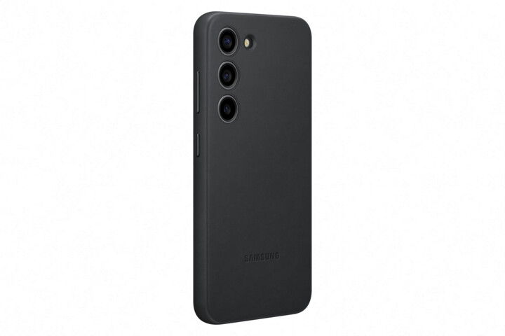 Samsung kožený zadní kryt pro Galaxy S23, černá_1325353858
