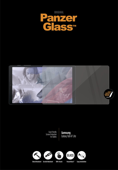 PanzerGlass ochranné sklo Edge-to-Edge pro Samsung Galaxy Tab A7 Lite, čirá_1413995563