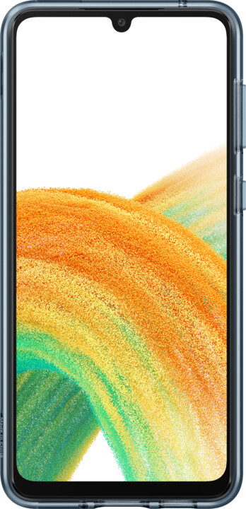Samsung poloprůhledný zadní kryt s poutkem pro Galaxy A33 5G, černá_1512649929
