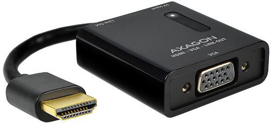 AXAGON HDMI -&gt; VGA adaptér, FullHD, audio výstup_1105222519
