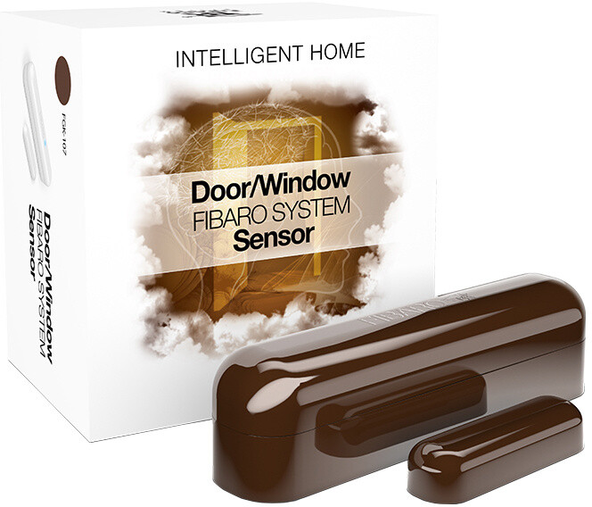 FIBARO Bateriový senzor na okna a dveře, tmavě hnědá_1673557148