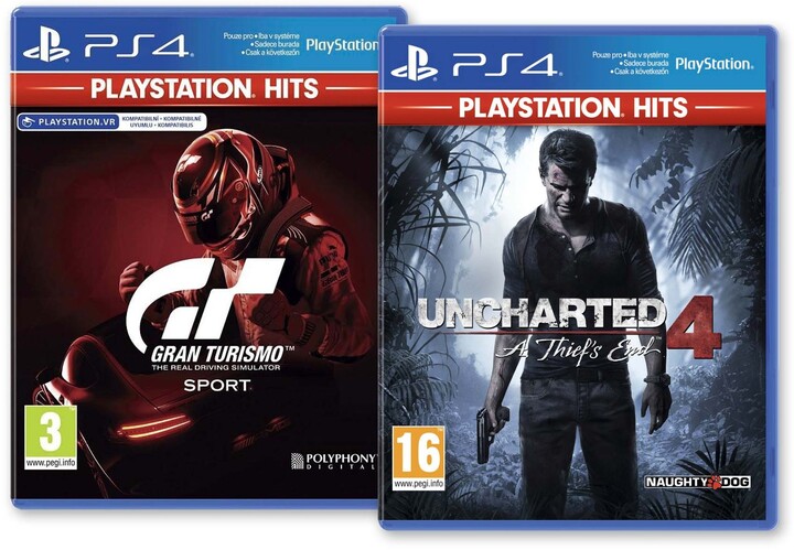 PS4 HITS - Gran Turismo Sport + Uncharted 4: A Thief&#39;s End_2084661070