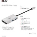 Club3D HUB USB-C PD, 2x USB-C, 2xUSB-A_188513979