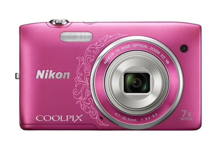 Nikon Coolpix S3500, růžová Lineart_18041737