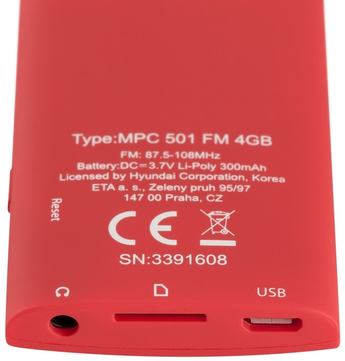 Hyundai MPC 501, 4GB, červená_1348386286