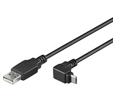 PremiumCord USB, A-B micro, 90° - 1,8 m ku2m2f-90