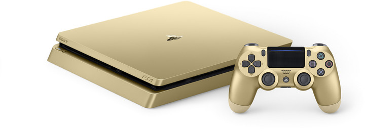 PlayStation 4 Slim, 500GB, zlatá + 2x DS4_1581575261