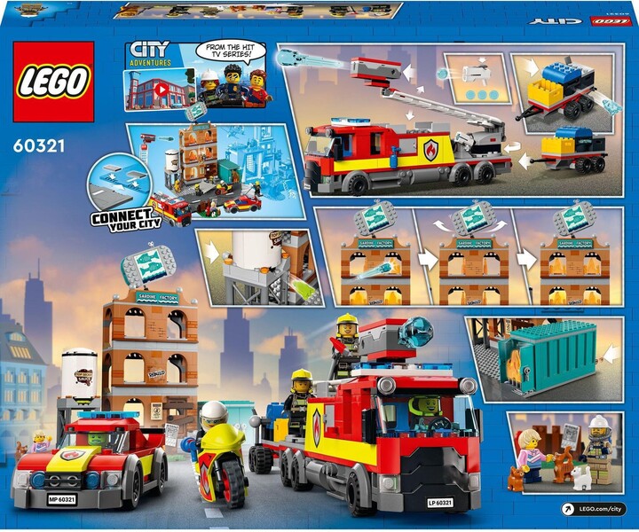Extra výhodný balíček LEGO® City - Hasičská stanice 60320 a zbrojnice 60321_1708907316