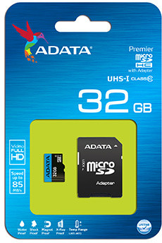ADATA Micro SDHC Premier 32GB 85MB/s UHS-I U1 + SD adaptér_1747389831