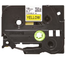 Brother páska - TZE-FX641, žlutá / černá, 18 mm TZEFX641