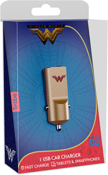 Tribe DC Movie Wonder Worman USB nabíječka do auta - Zlatá_1991023745