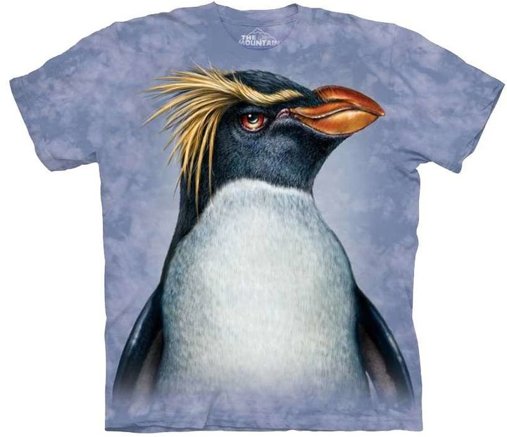 Tričko The Mountain Penguin Totem, modrá (US L / EU XL)_745857690