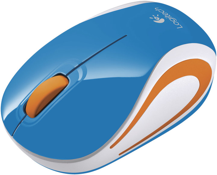 Logitech Wireless Mini Mouse M187, modrá_779953201