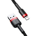 Baseus nabíjecí / datový kabel Cafule USB-A - Lightning, 2,4A, 0.5m, červená/černá_1276611705
