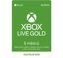 Microsoft Xbox Live zlaté členství 6 měsíců - elektronicky Poukaz 200 Kč na nákup na Mall.cz + O2 TV HBO a Sport Pack na dva měsíce