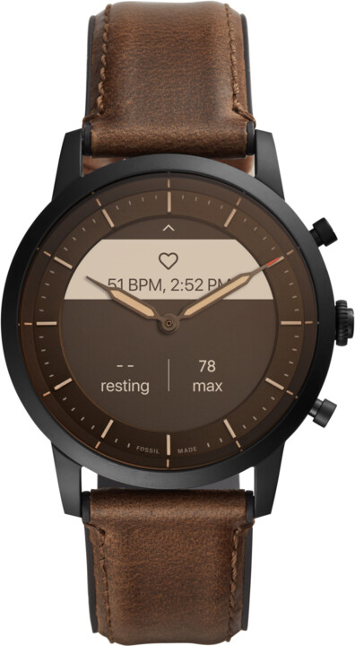 Fossil FTW7008 Hybrid Watch, M Dark Brown Leather_1217330134