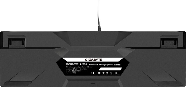 GIGABYTE Force K81, Kailh Blue, US_1065802660