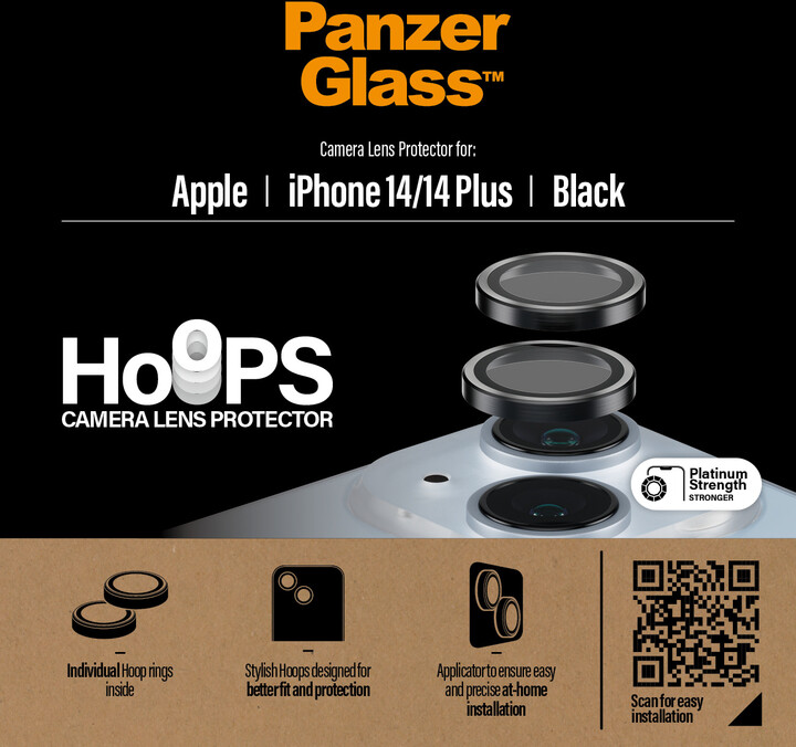 PanzerGlass HoOps ochranné kroužky pro čočky fotoaparátu pro Apple iPhone 14/14 Plus_269690574