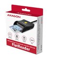 AXAGON CRE-SM3SD, USB-A FlatReader 4-slot čtečka Smart card (eObčanka) + SD/microSD/SIM, kabel 1.3 m_1280533447