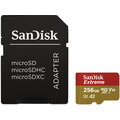 SanDisk micro SDXC Extreme 256GB 160MB/s A2 UHS-I U3 V30 + SD adaptér O2 TV HBO a Sport Pack na dva měsíce